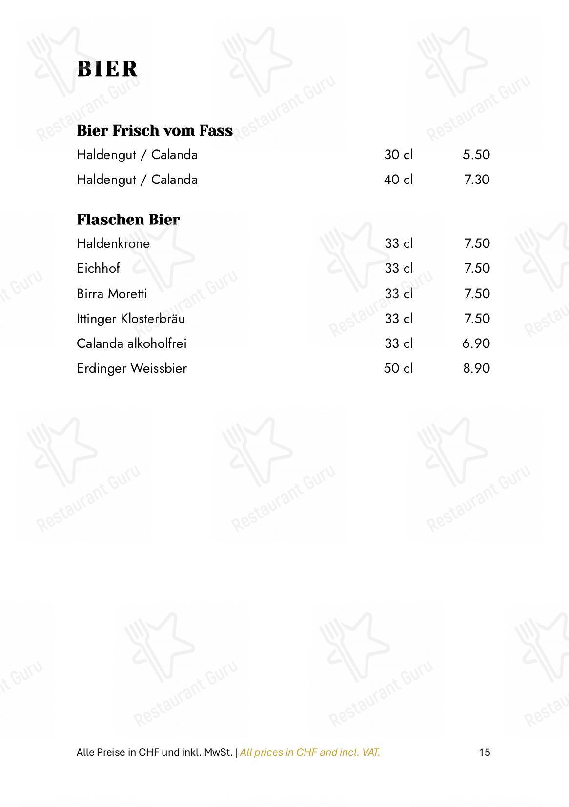 Zum Königstuhl - Schweizer Restaurant in Zürich Niederdorf in Zurigo - Основное меню