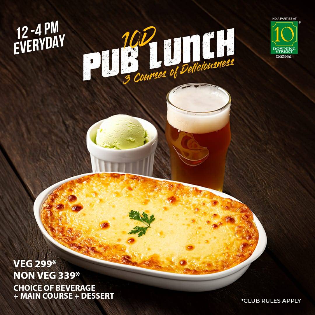 10 Downing Street - T Nagar menu