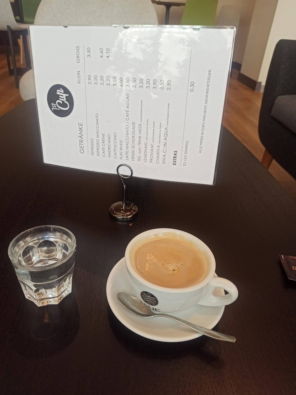 Speisekarte von 1st Cup cafe, Essen