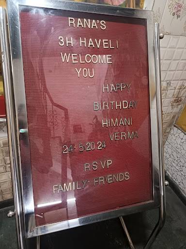 3H Haveli Restaurant menu