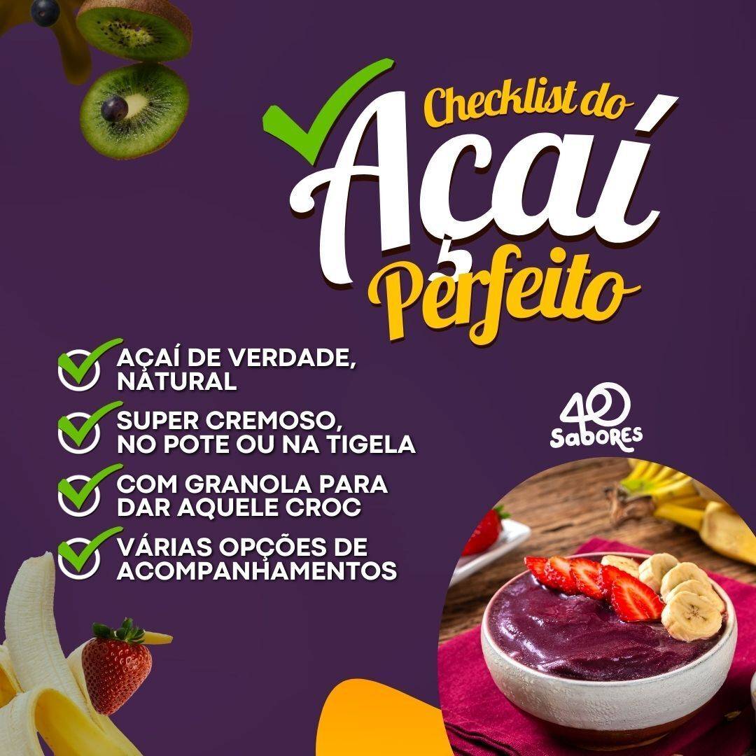40 Sabores Jacarepaguá cardápio