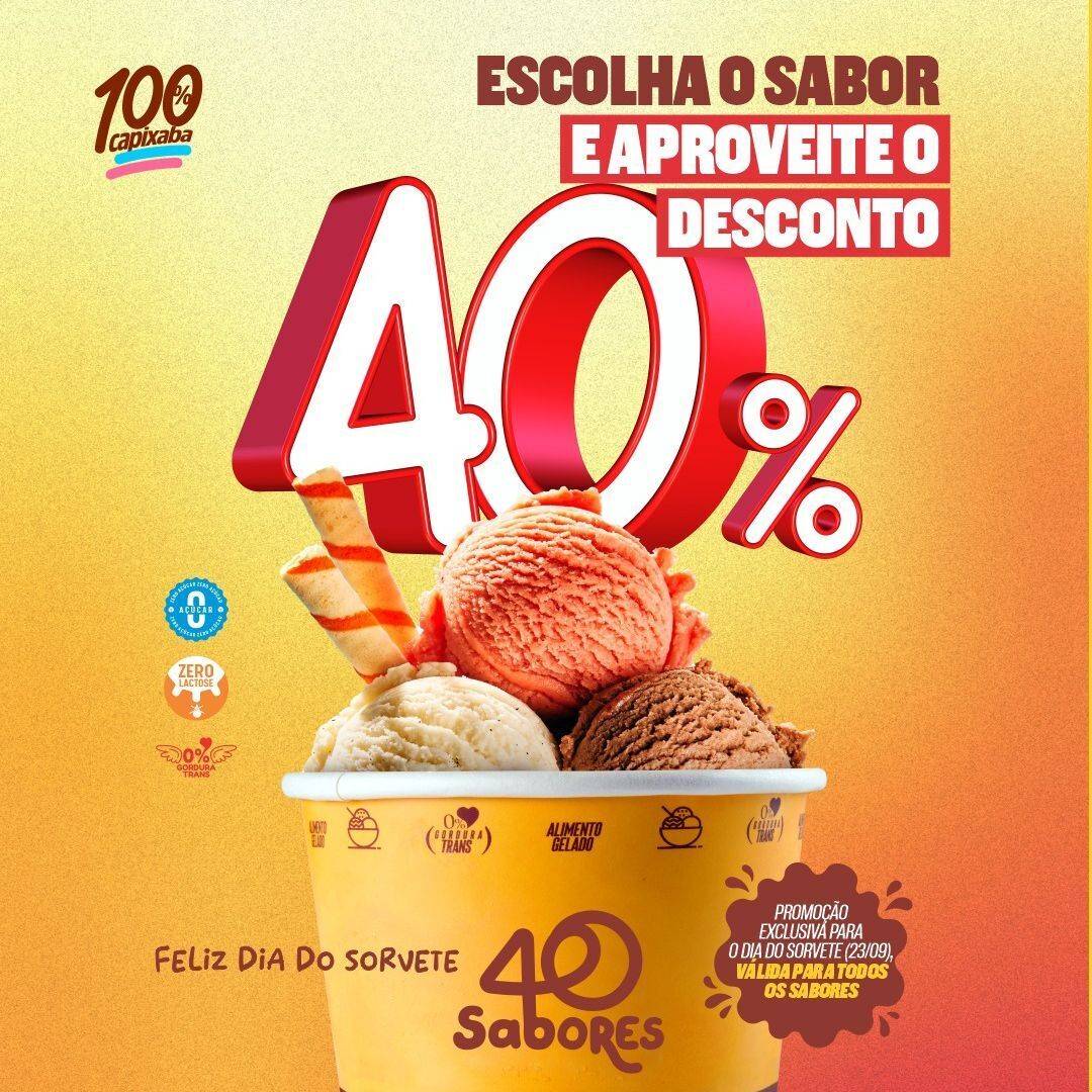 40 Sabores Jacarepaguá cardápio