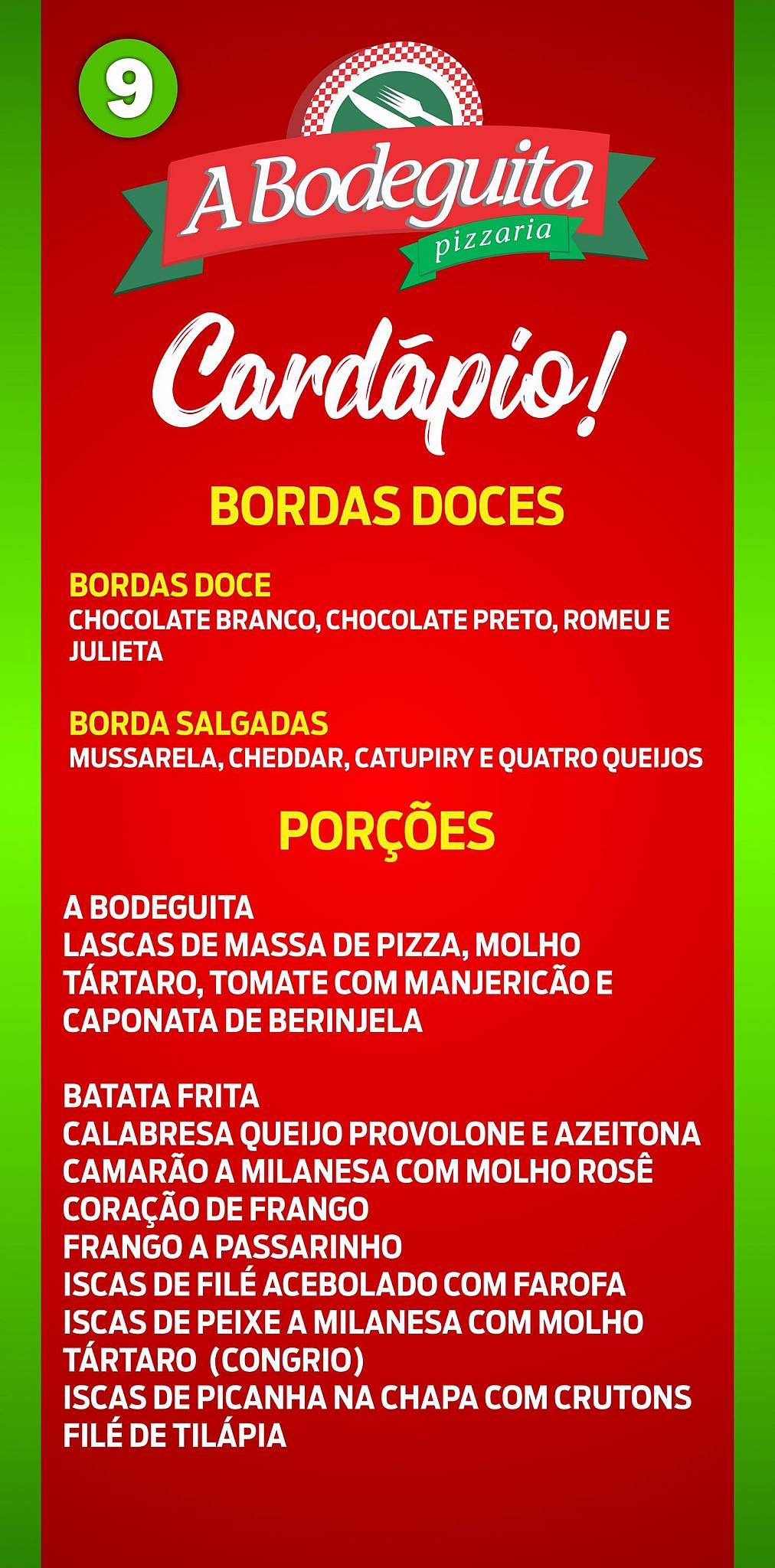 Degustare cardápio