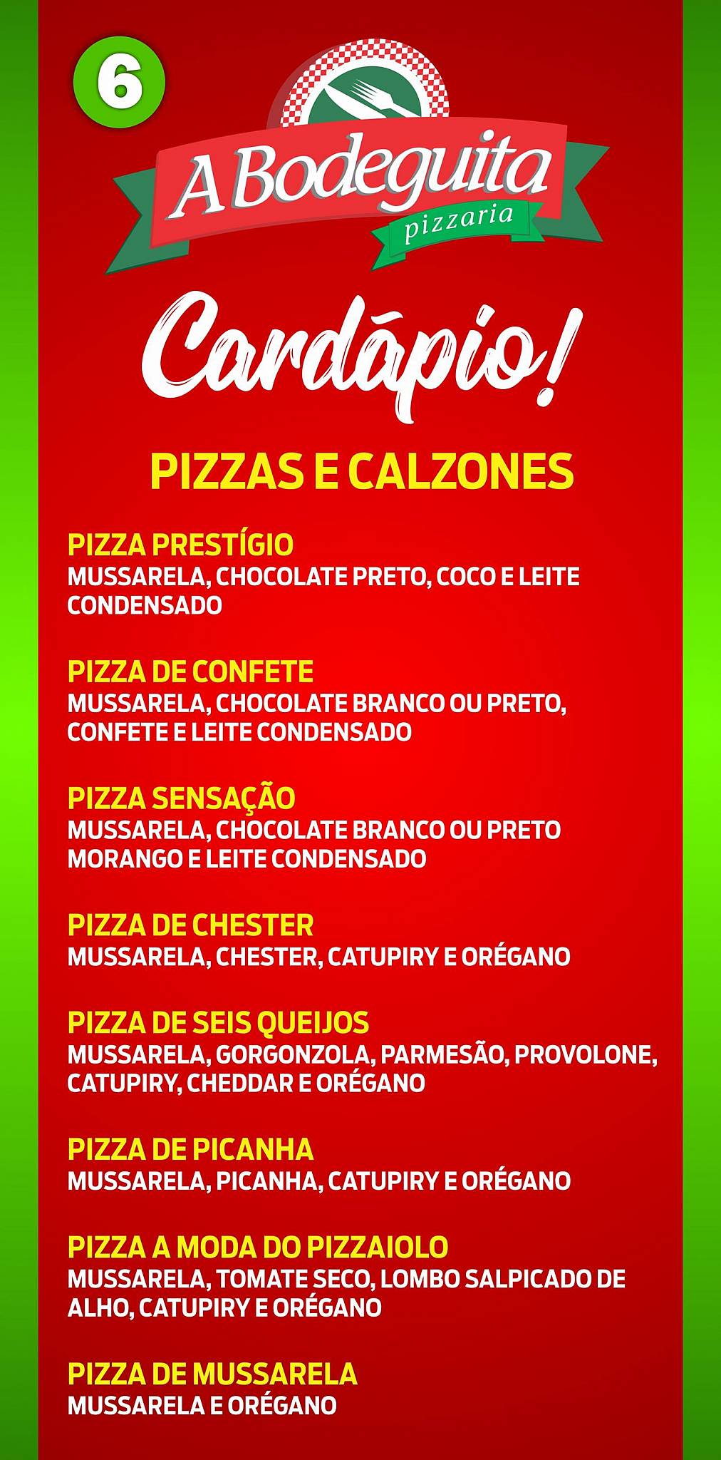 Degustare cardápio