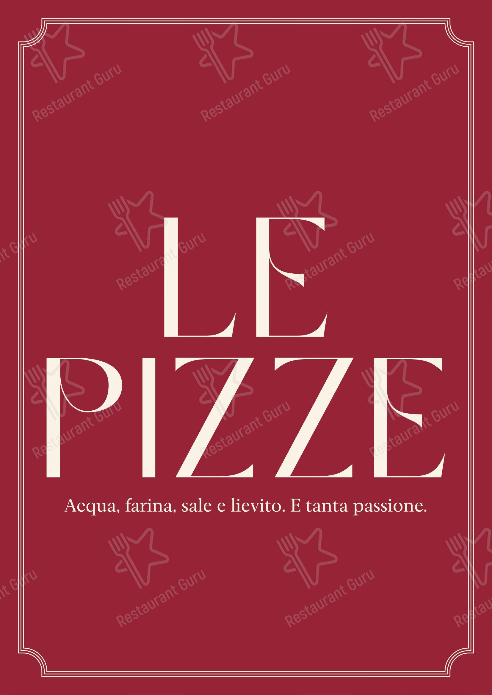 Основное меню per ’a Puteca in Firenze