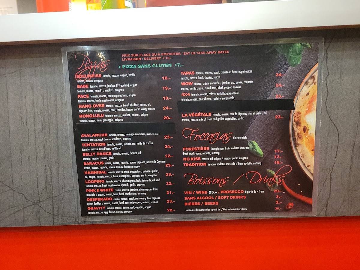 Menu di A Team Pizza 