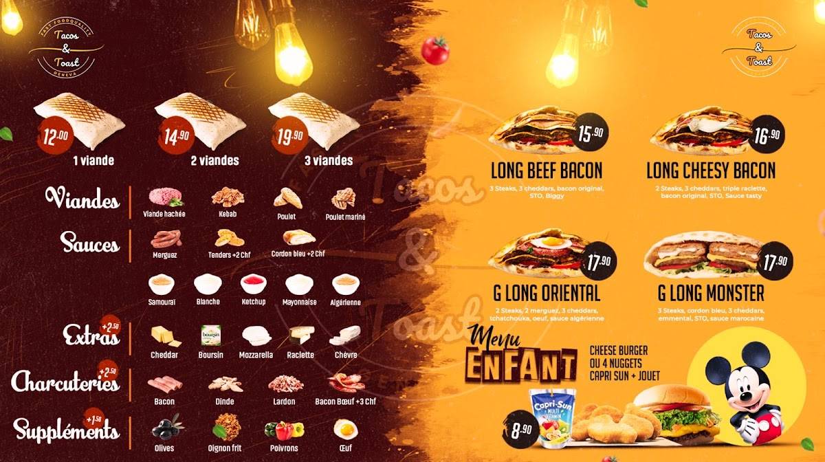 Menu di À la lyonnaise 