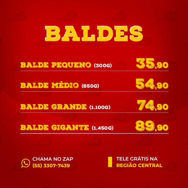 ALK Chickens cardápio