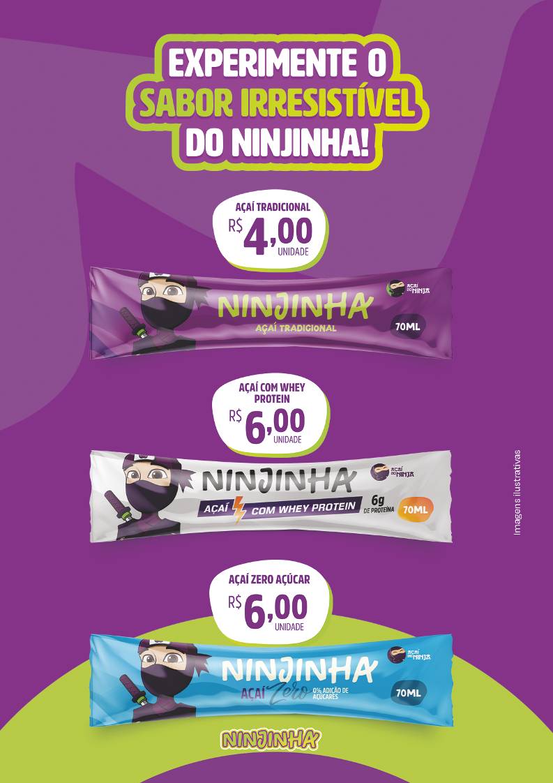 Açaí do Ninja Parque Amazônia cardápio