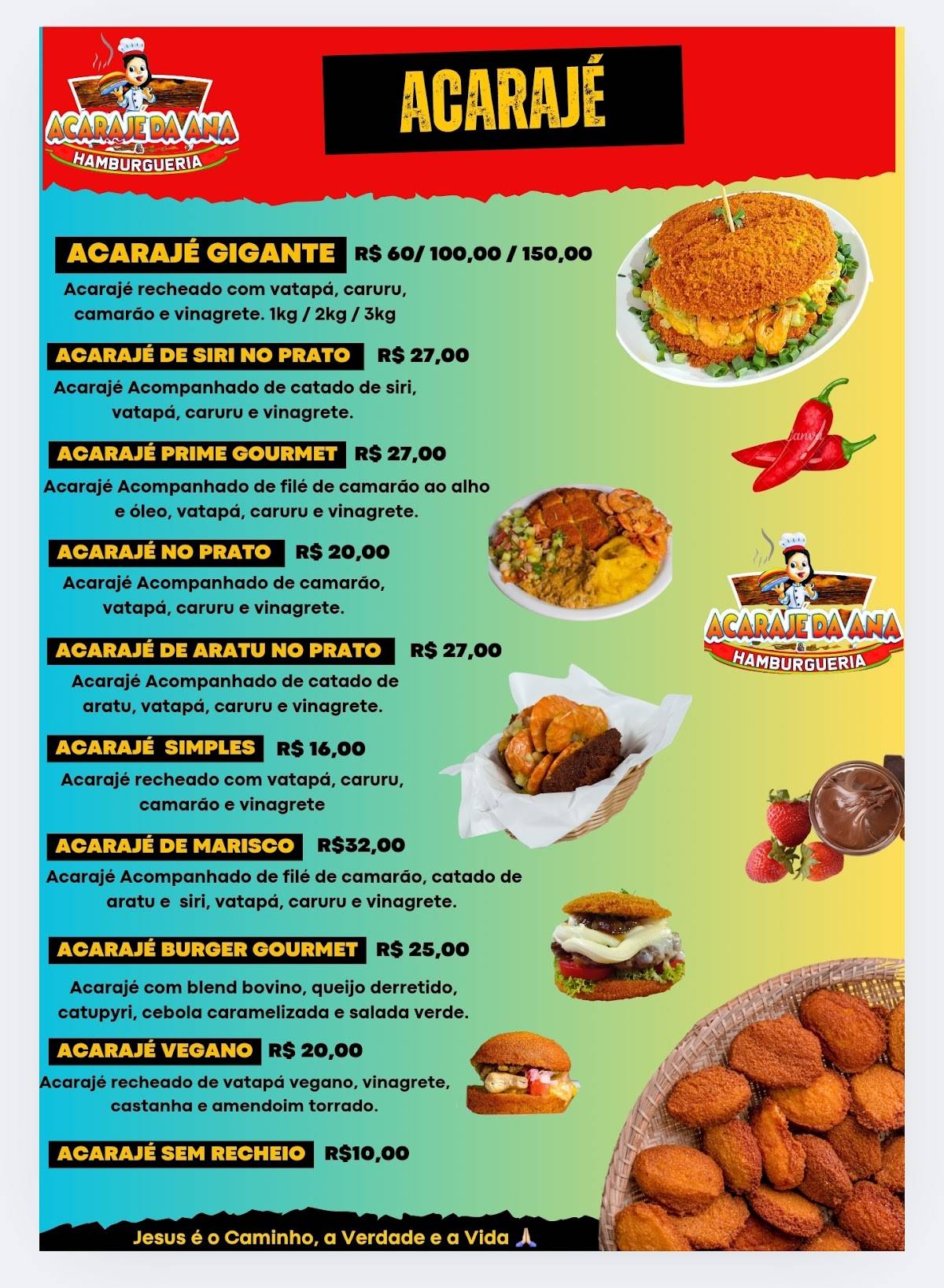 Acarajé Da Ana cardápio