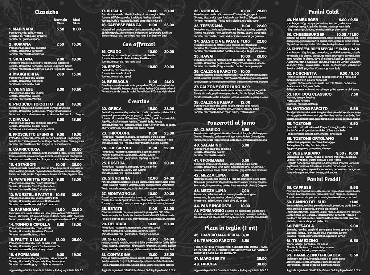 Menu di AcquaSale del Mondo - Lignano Sabbiadoro 