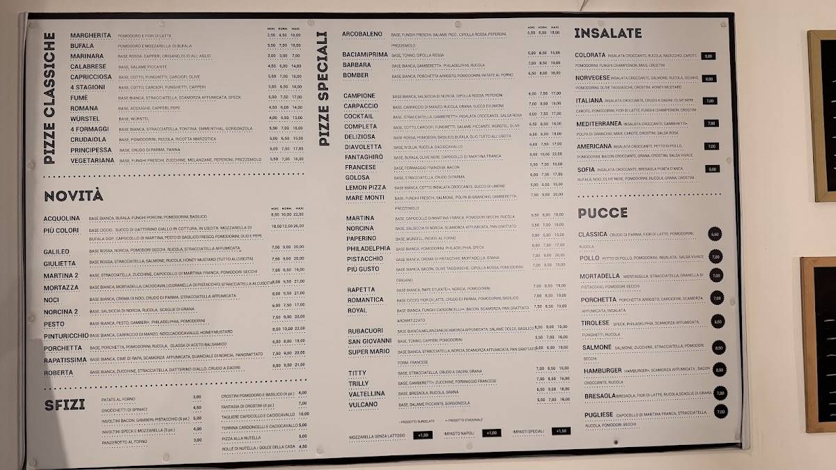 Menu di Acqu'e Farina Capurso 