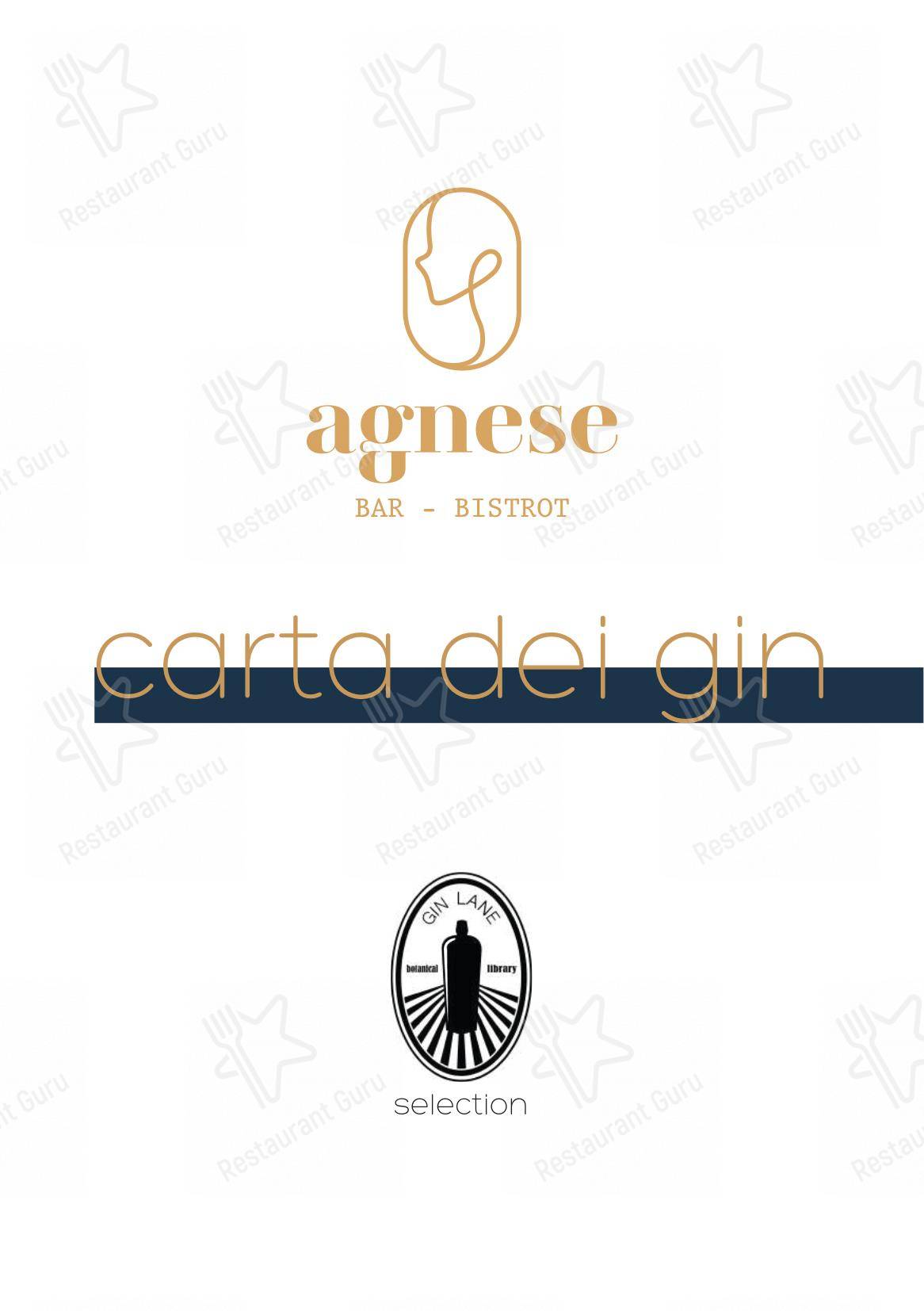 菜单 per Agnese bistrot in Lido di Ostia