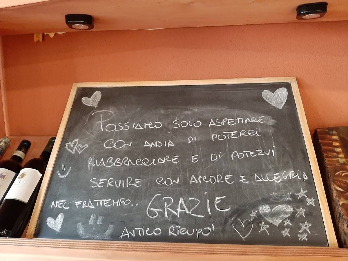Menu di Agriturismo Antico Ricupo 
