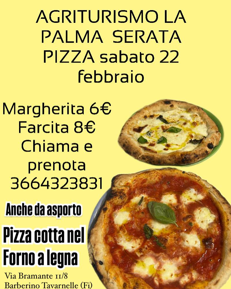 Menu di Agriturismo La Palma Ristorante Pernottamento 