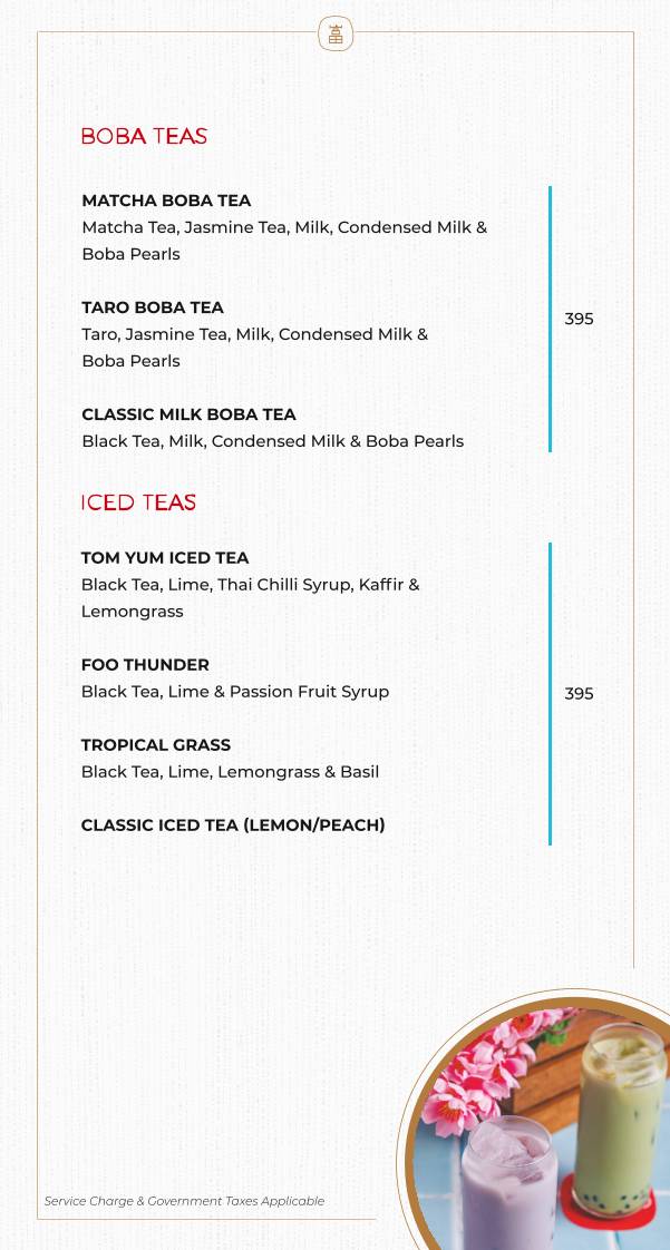 Foo Palladium Ahmedabad menu