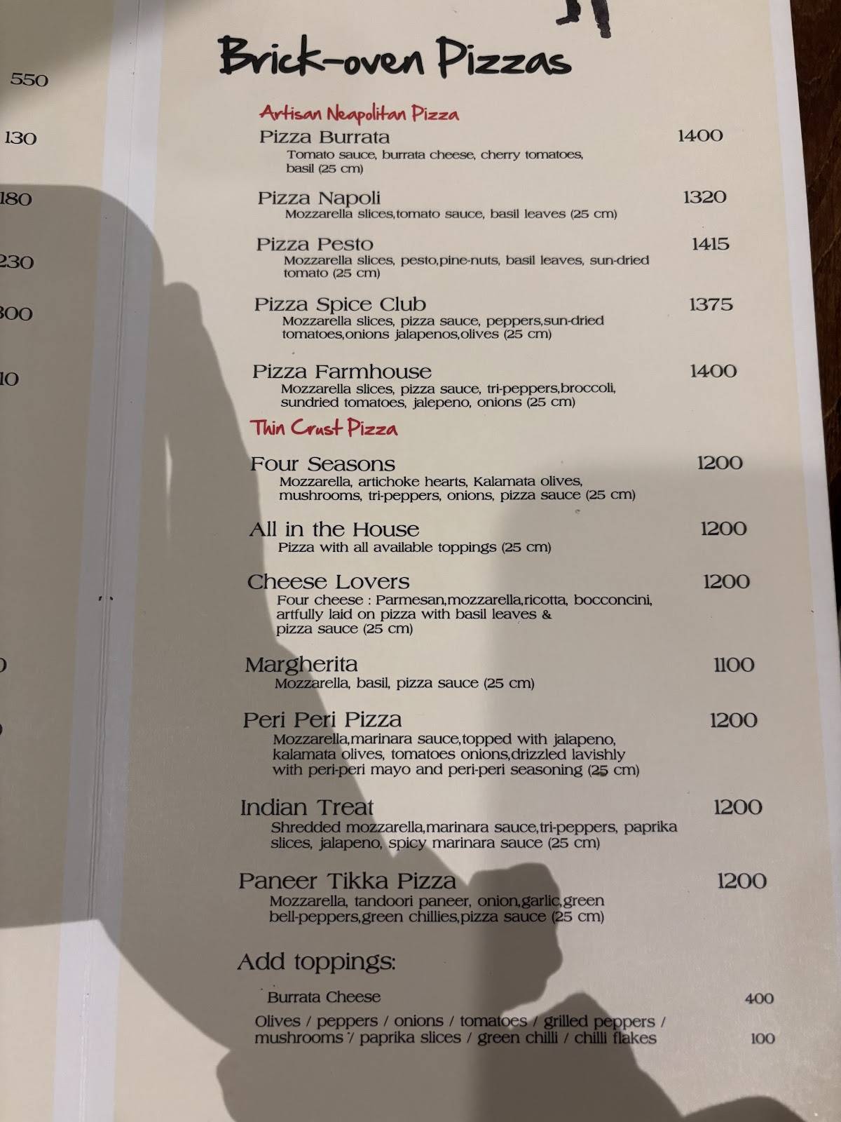 @Mango menu