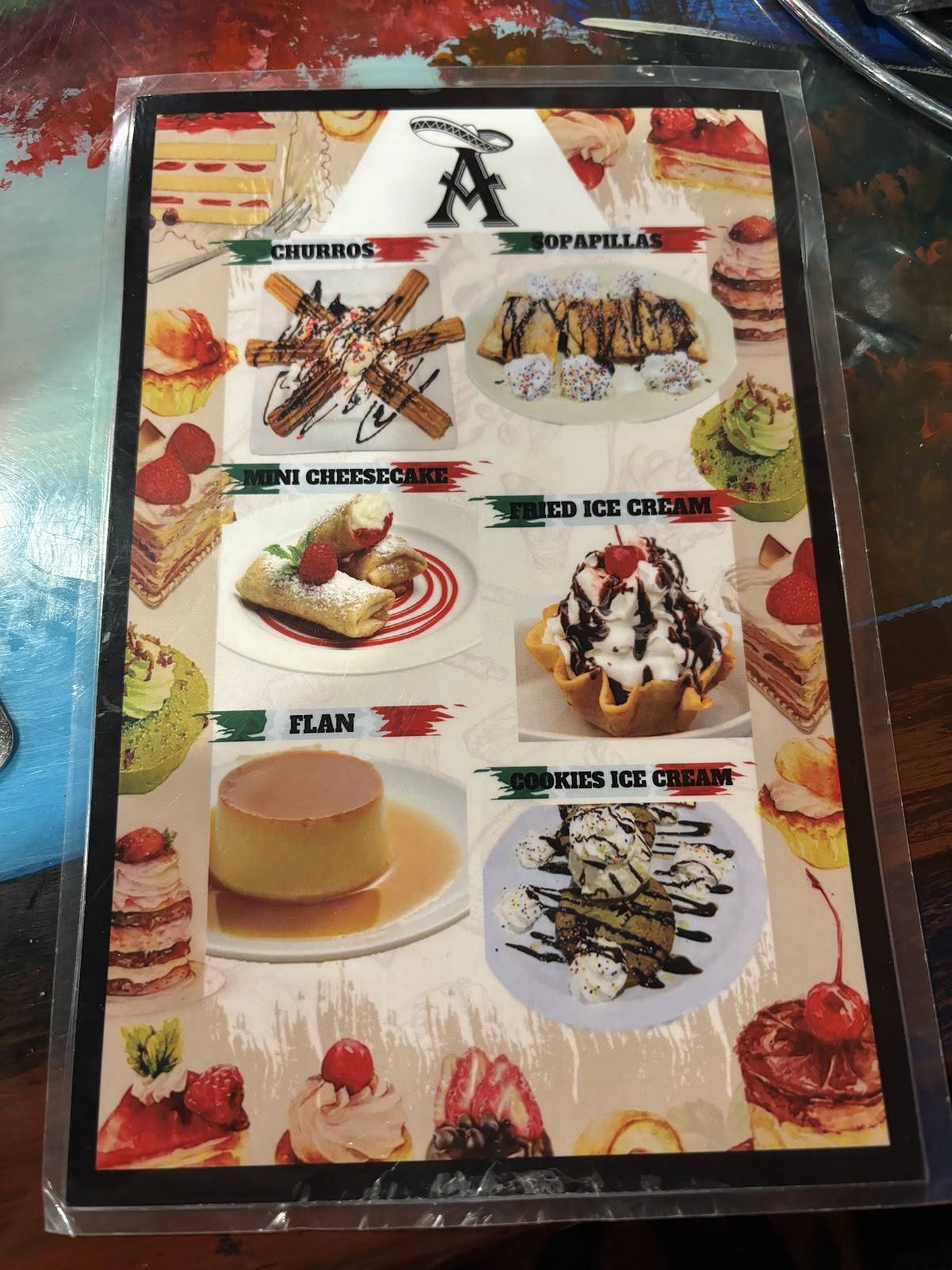 Menu at Ajuua Mexican Grill And Cantina restaurant, Tonganoxie