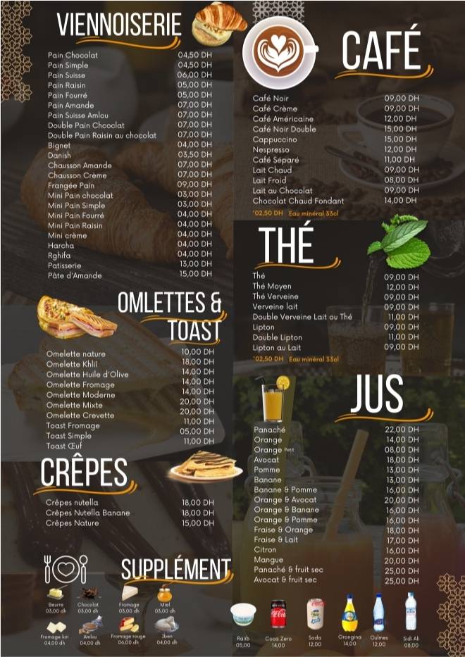 Menu de Al Atlal Cafe