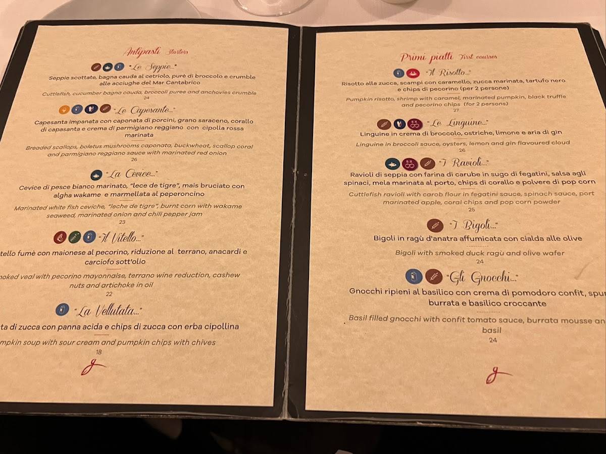 Menu di Al Bagatto 
