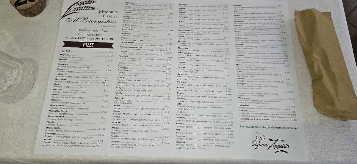 Menu di Al Buongustaio 