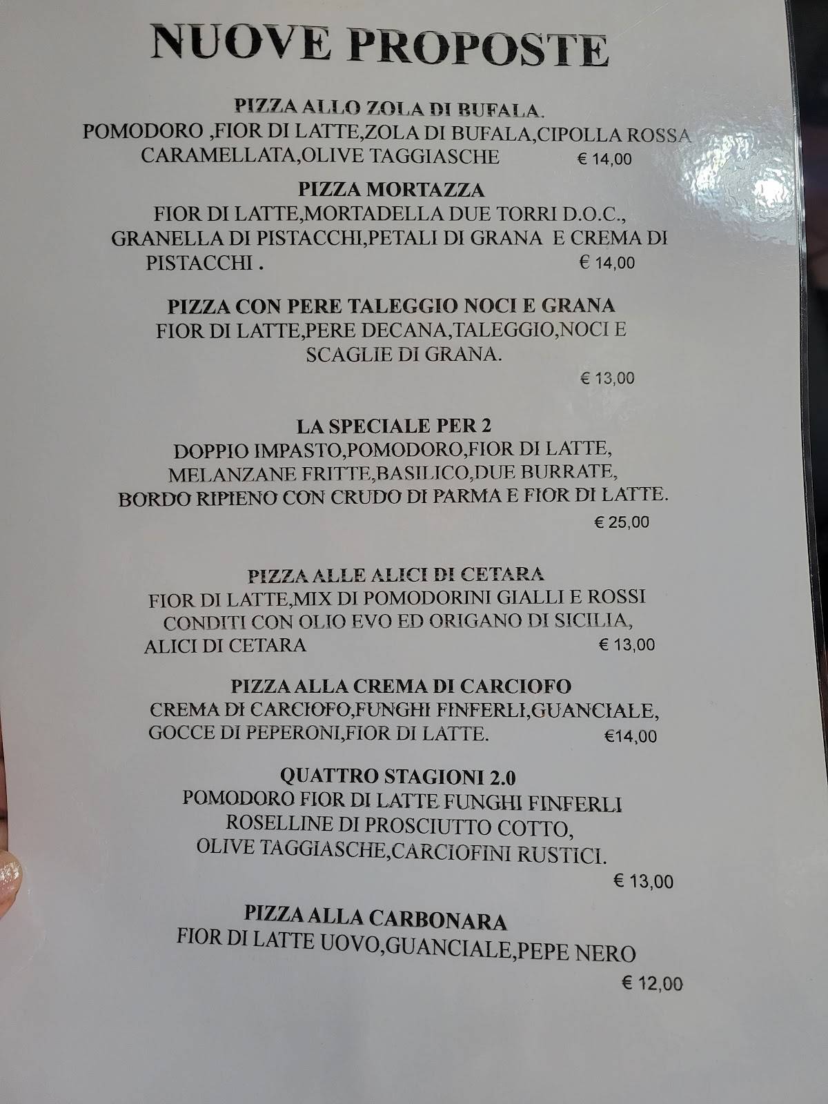 Menu di Albachiara 