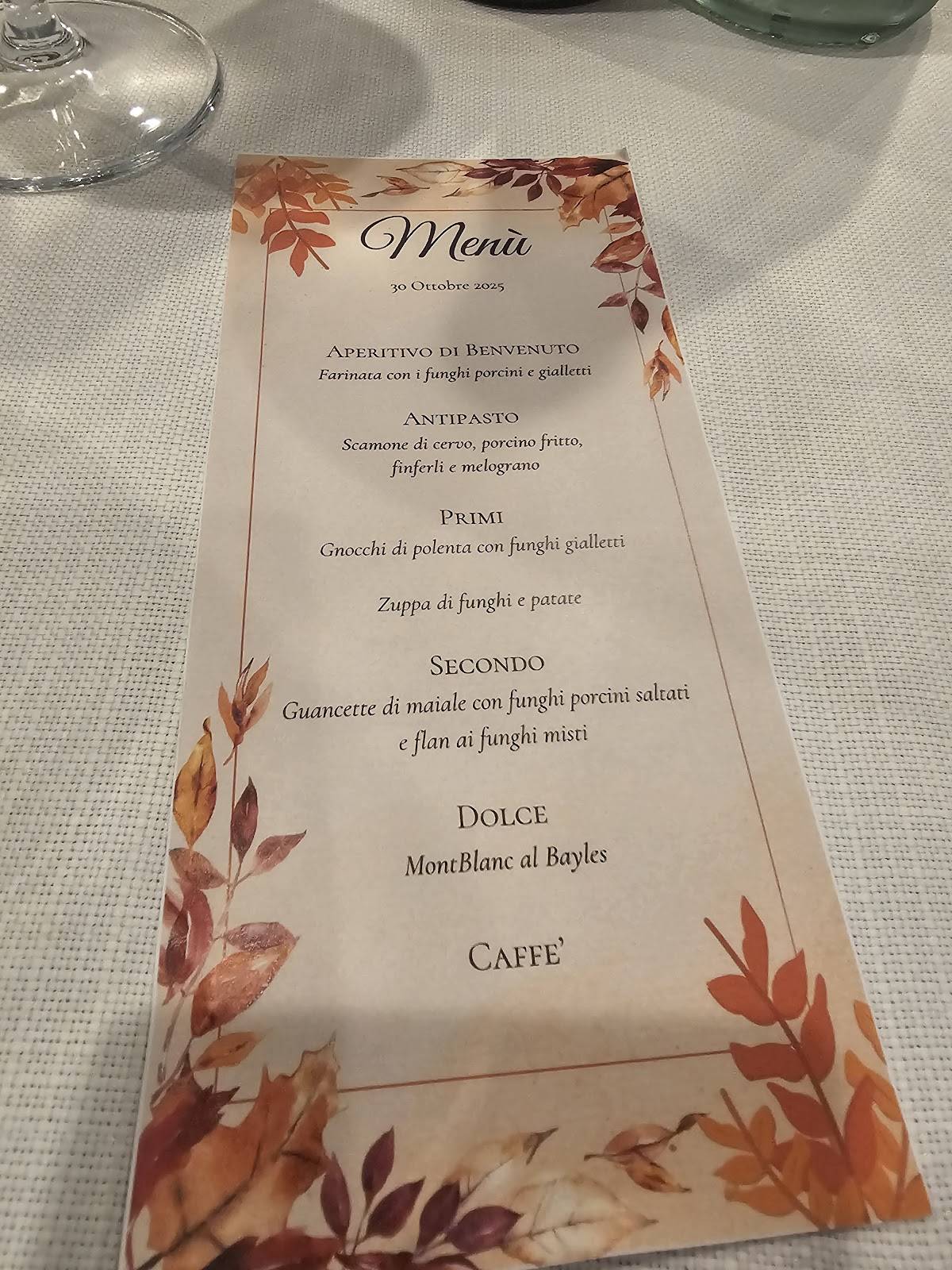 Menu di Albergo Ristorante Belvedere 