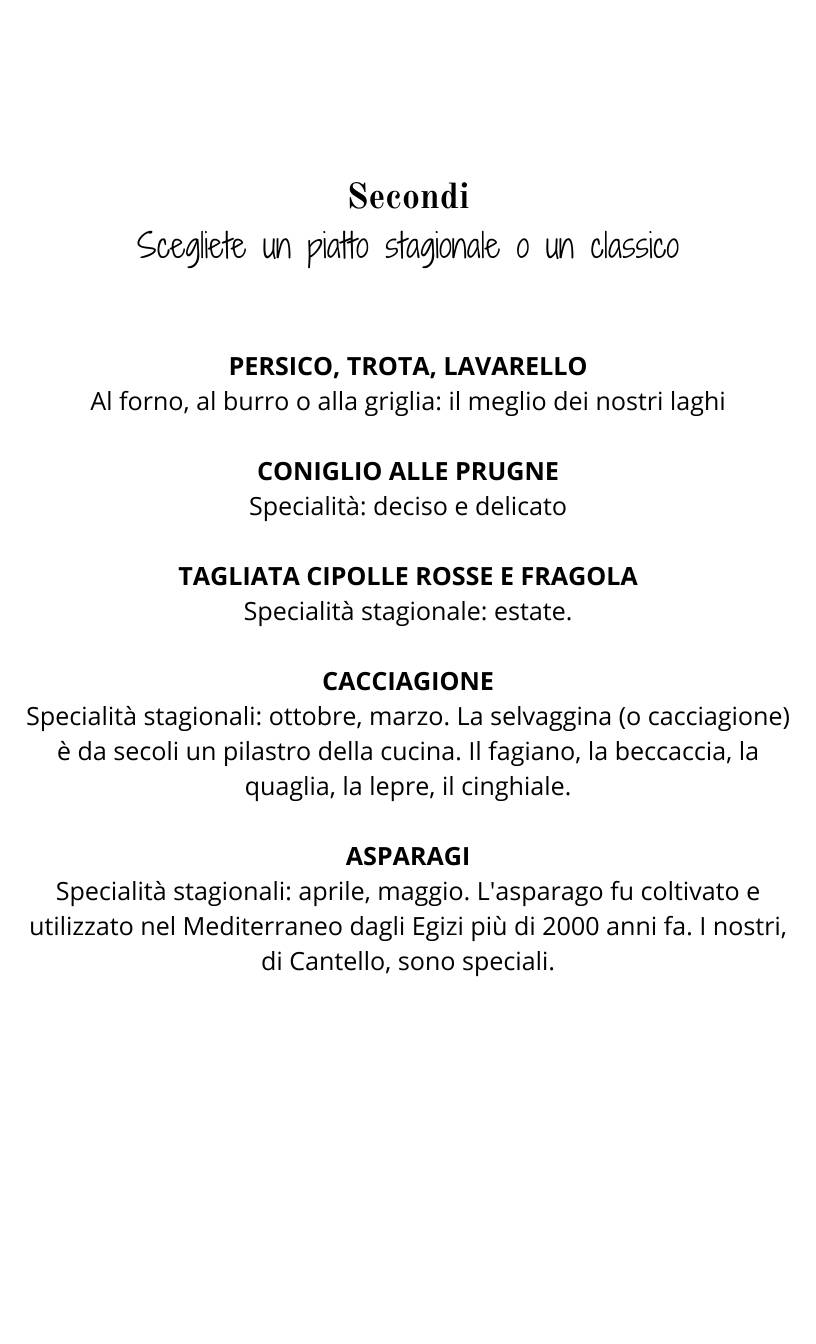 Menu di Ristorante Tre Risotti - Gamberoni Sergio e C. Sas 