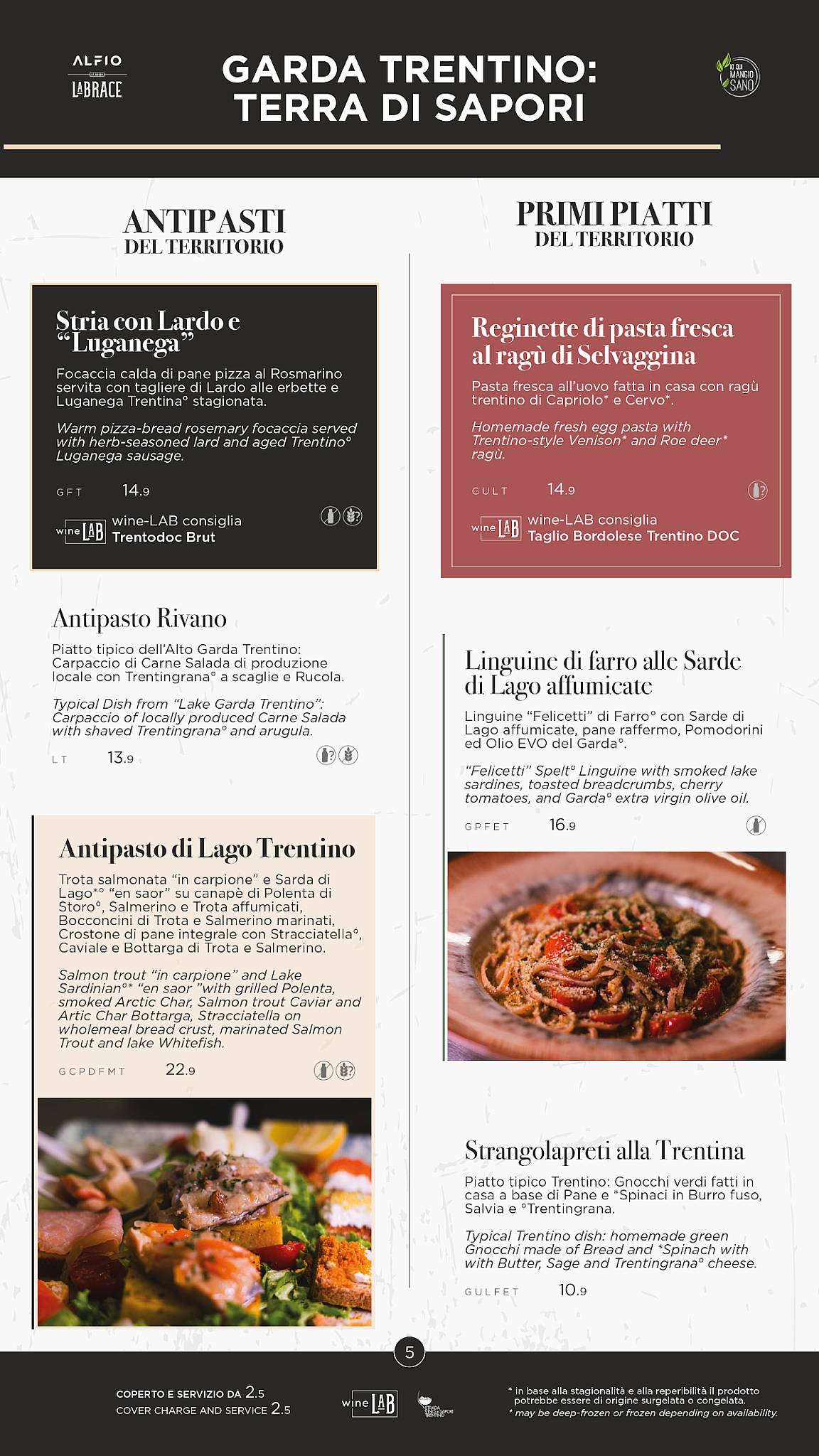 Menu di ALFIO Ristorante Pizzeria Bar 