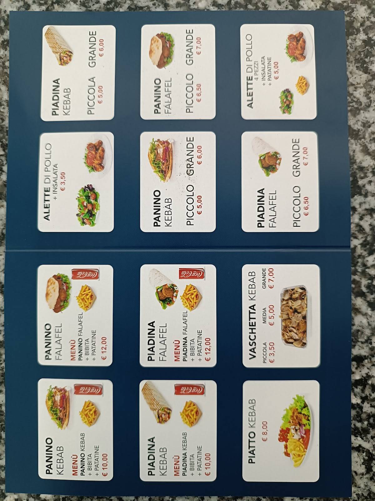 Menu di Ali HAQ Kebab & Panini 