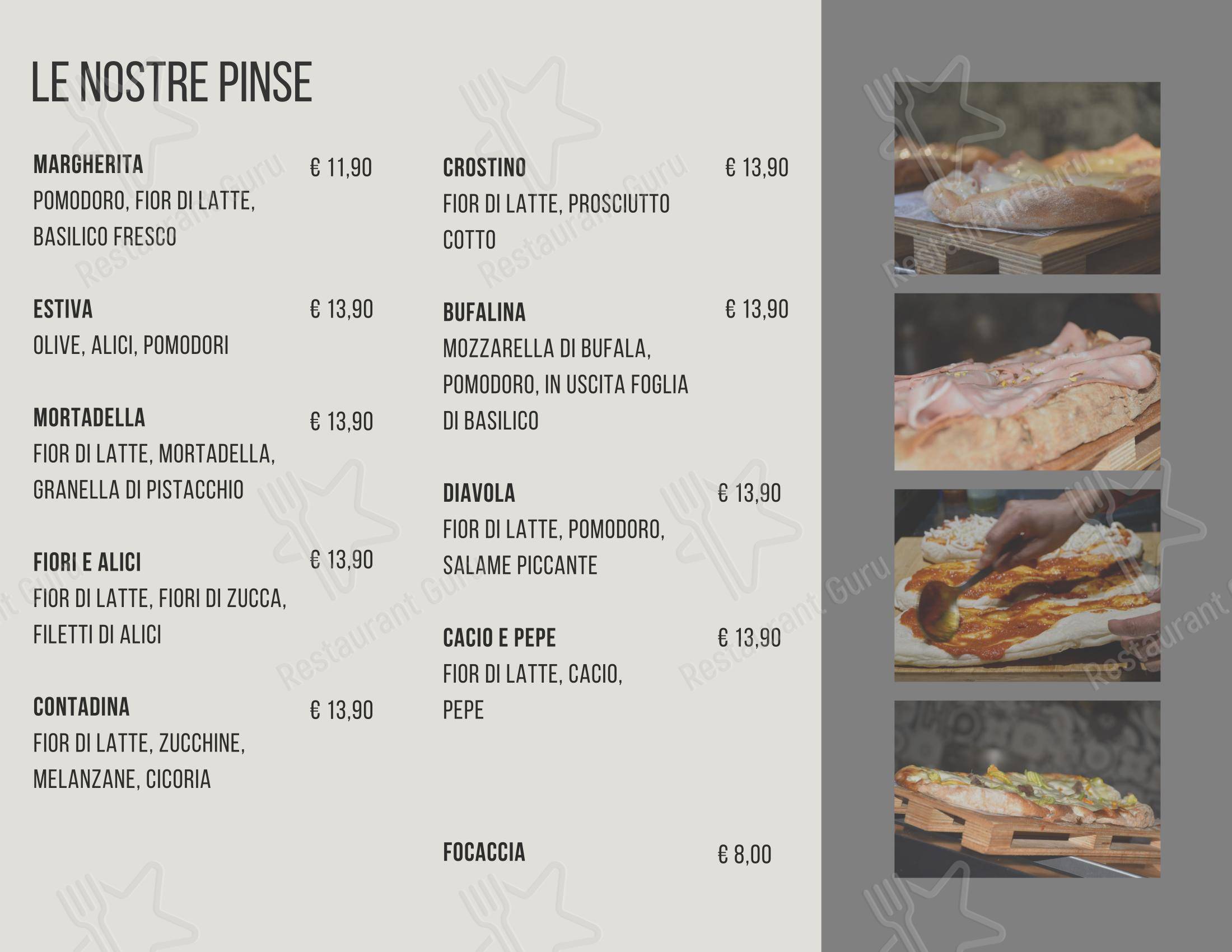 Menu di AllEur - Caffè e cucina - Menu bar