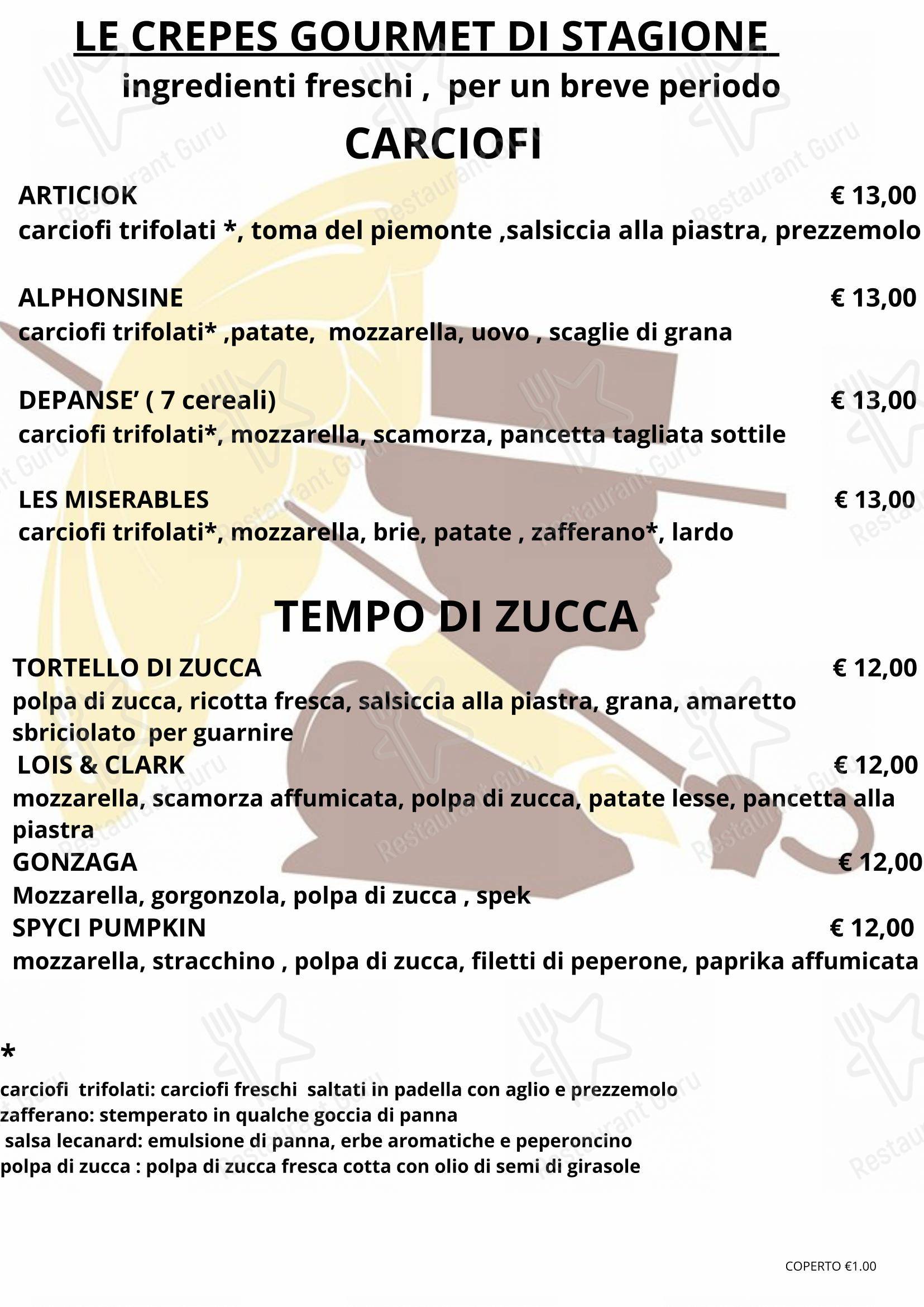 Menu bar per Allantè in Rivalta di Torino