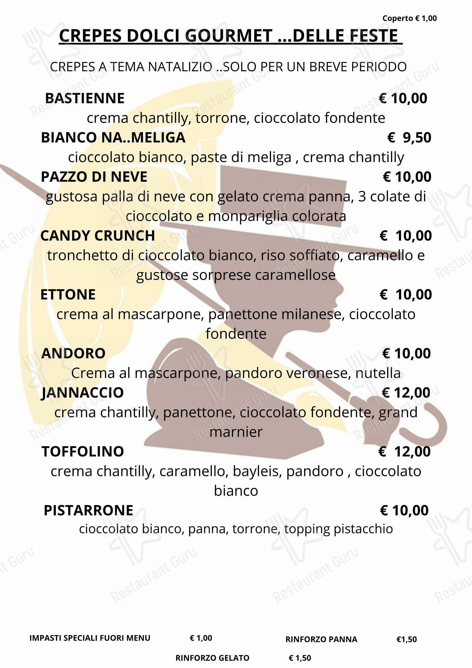 Menu di Allantè - Menu