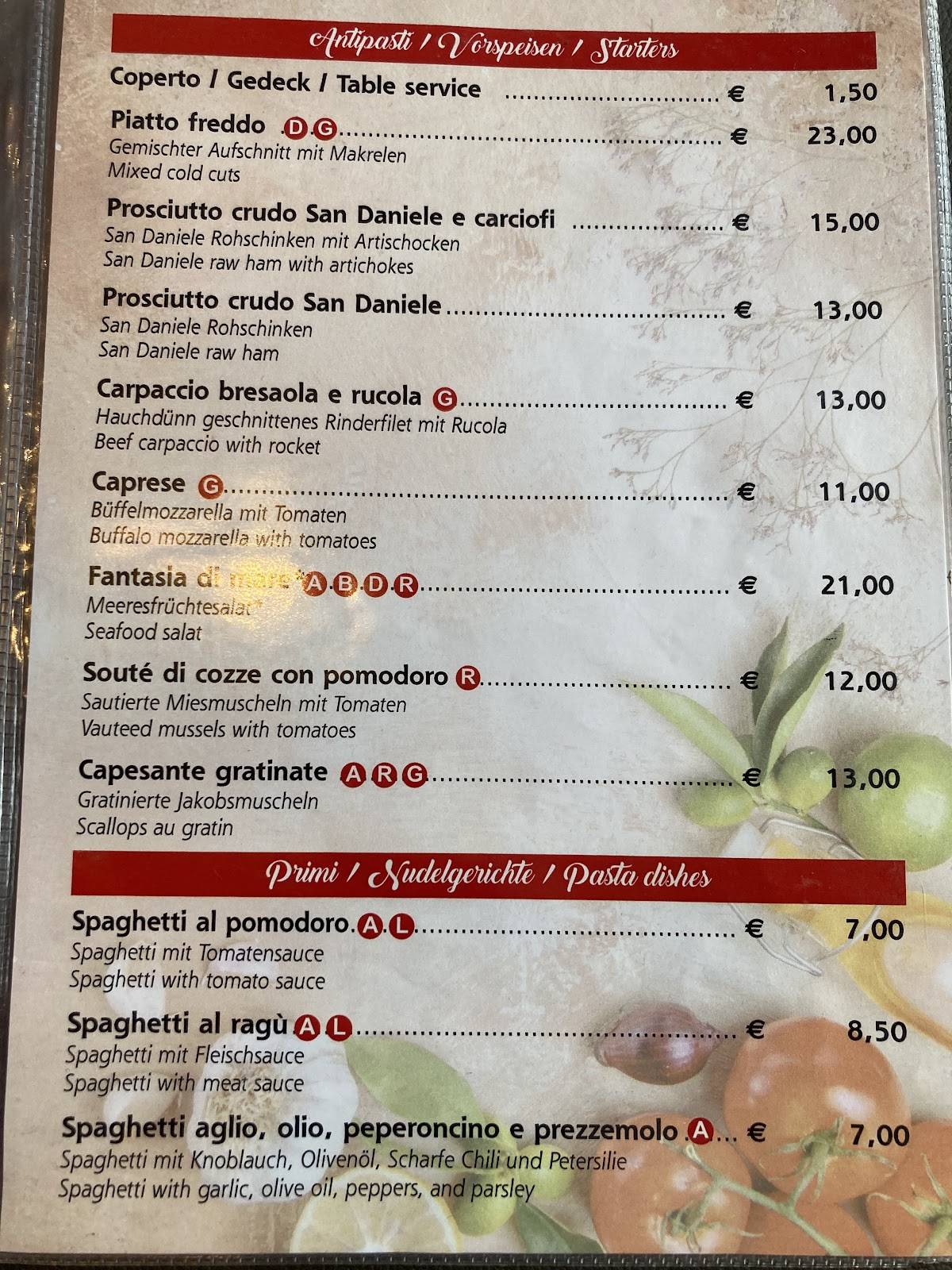 Menu di Alpino 