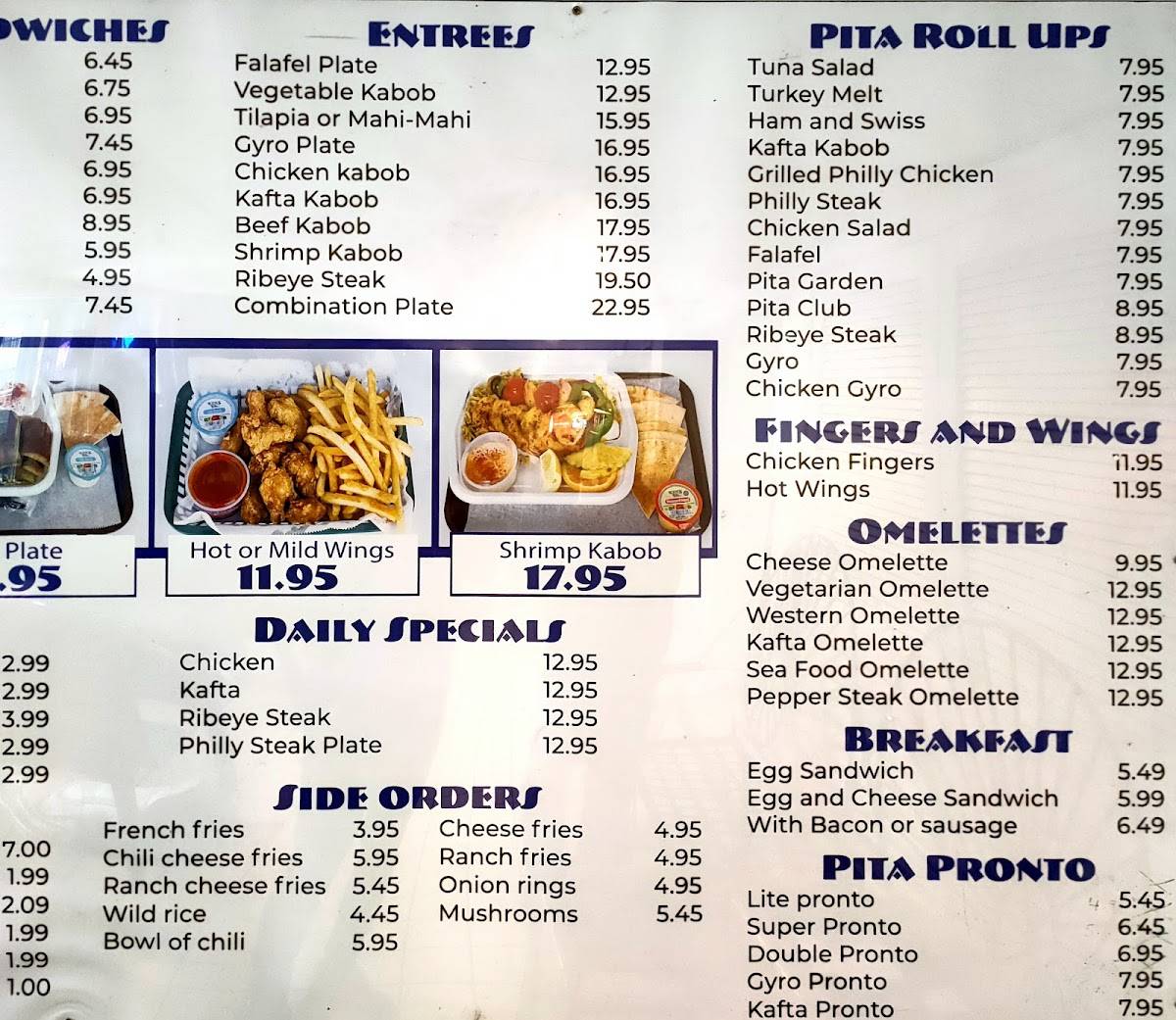 Menu at Al's Deli & Grill restaurant, Birmingham