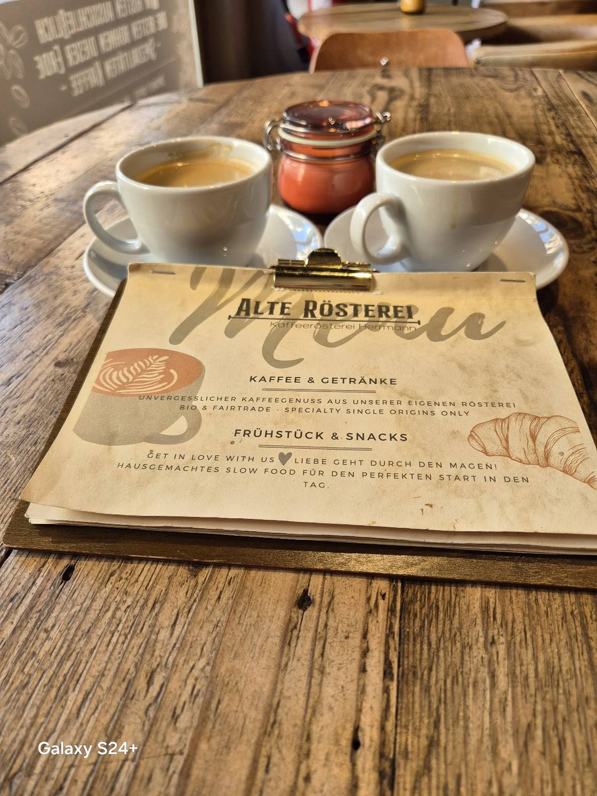 Menu de Alte Rösterei