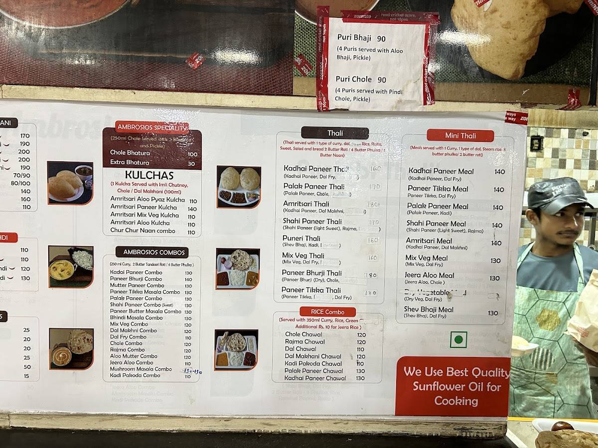Ambrosios menu