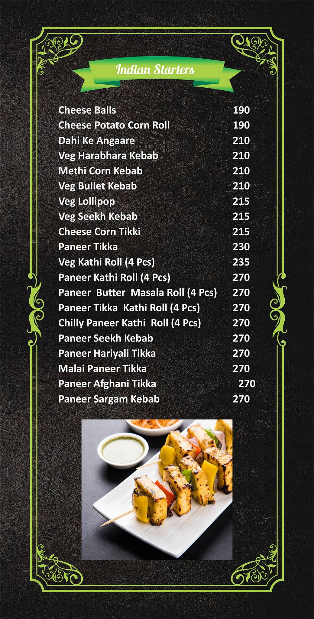 Amir's Punjabi Restaurant by Khana Khazana menu