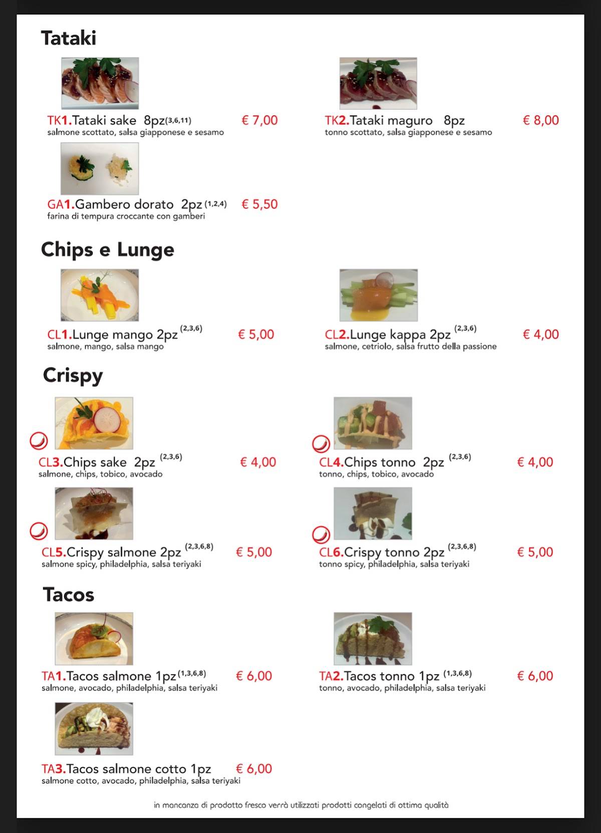Menu di Sushi Fo 