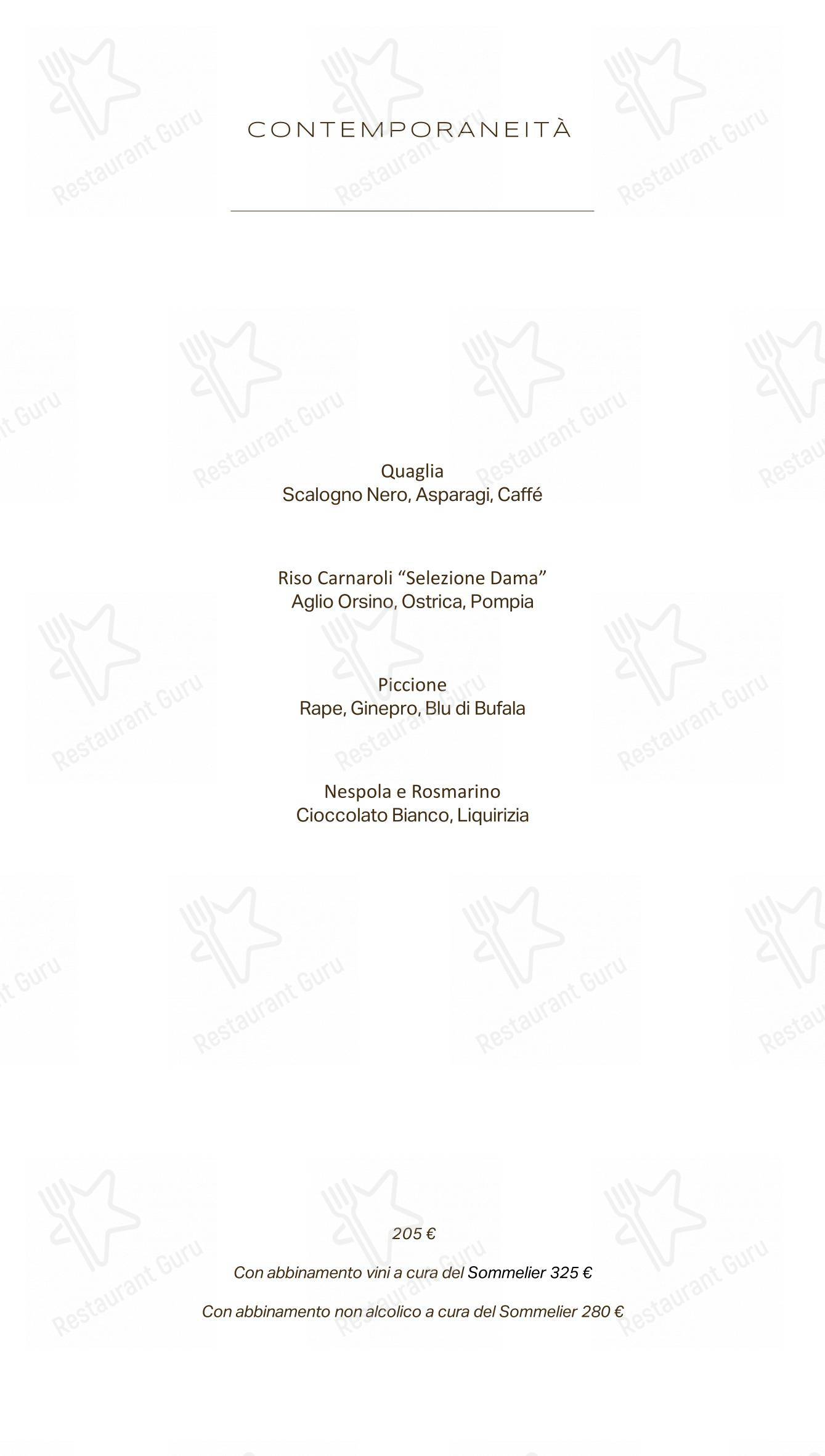 Menu per Andrea Aprea Ristorante in Milano