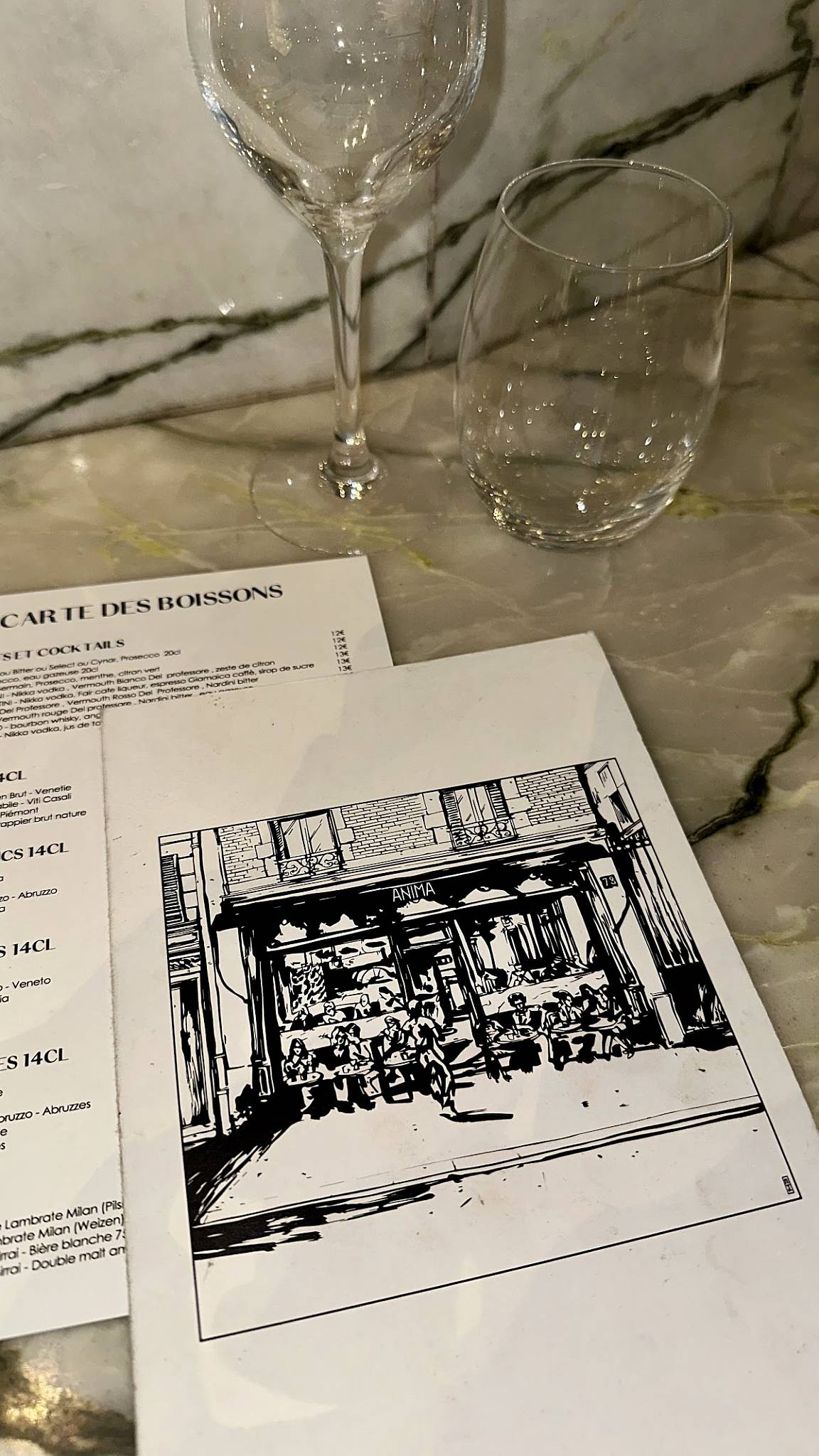 Menu de Anima