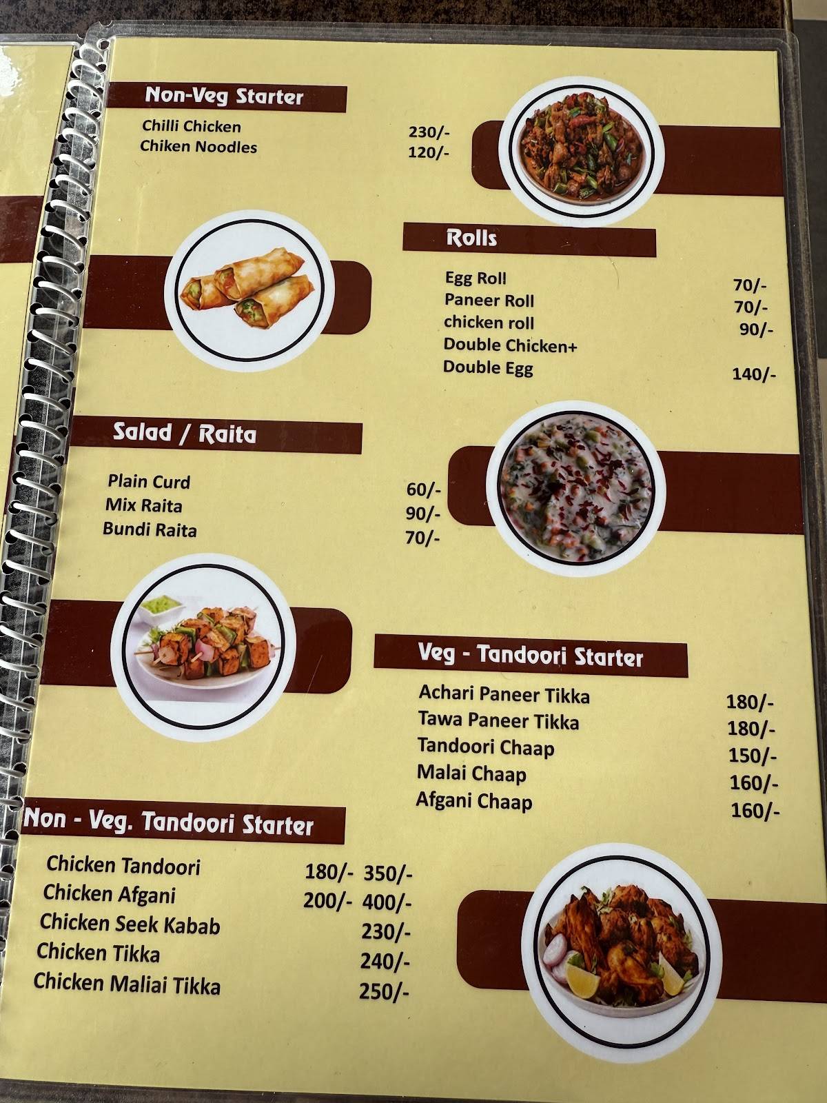 Rasoi menu