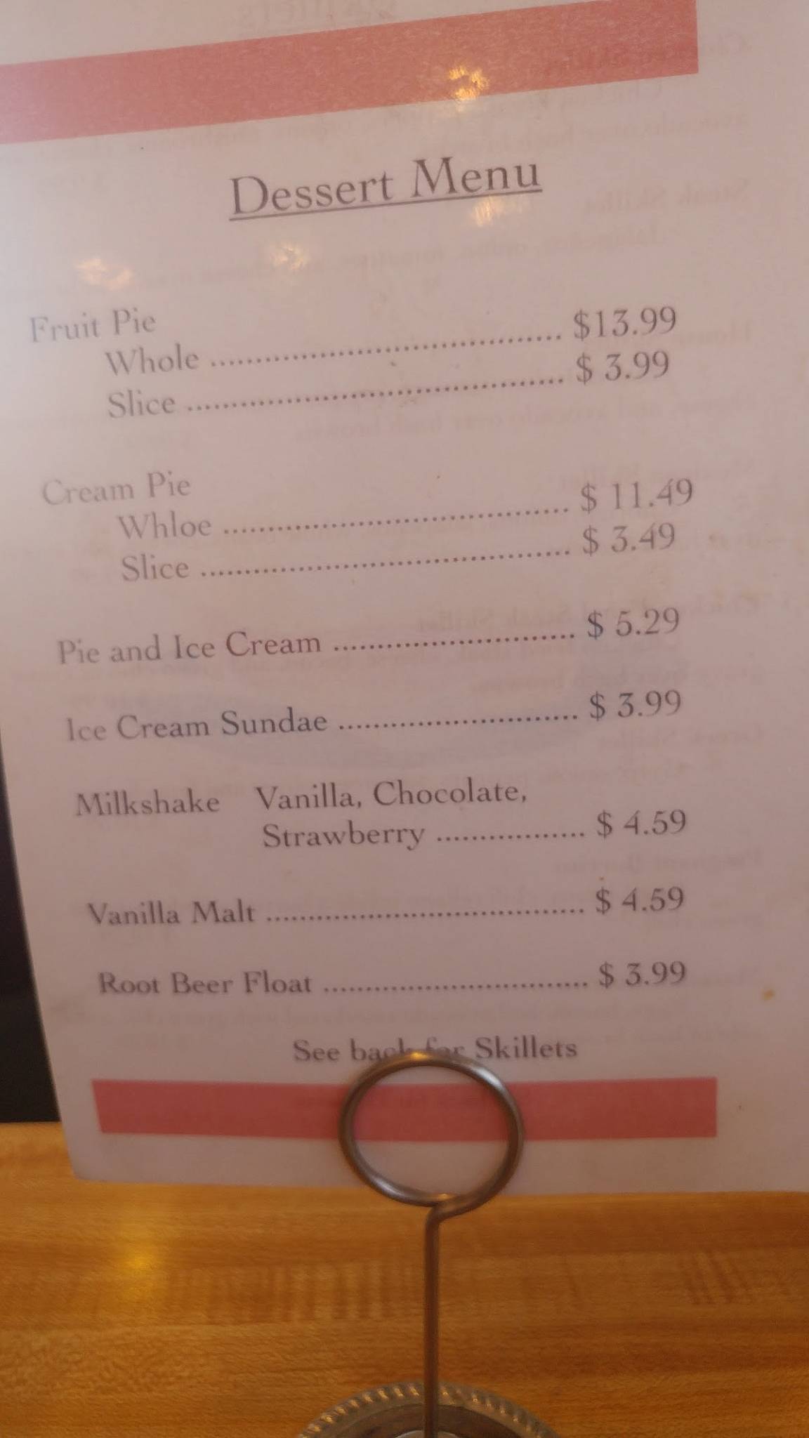 Menu at Appleridge Cafe, Wheat Ridge