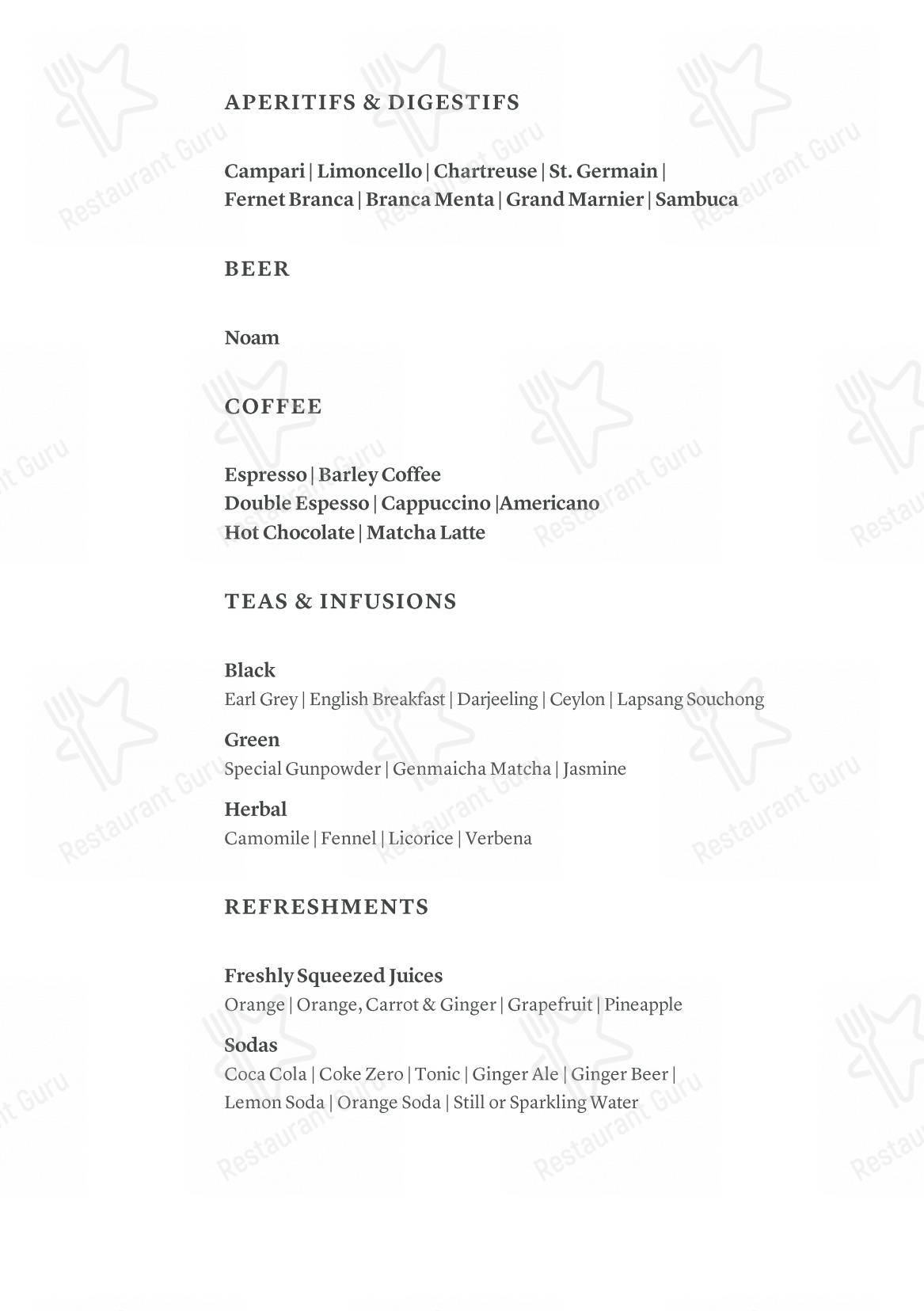 Menu bar per Arva presso Aman Venice in Venezia