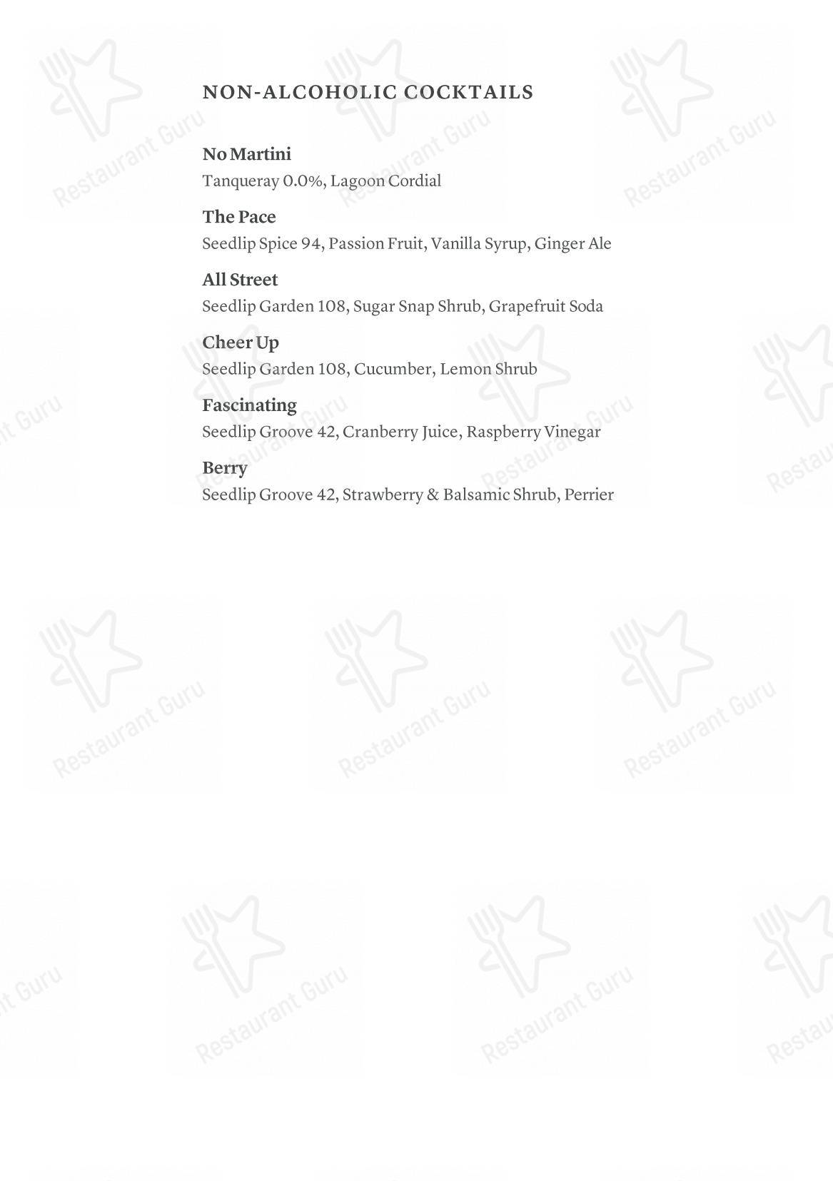 Menu di Arva presso Aman Venice - Menu bar