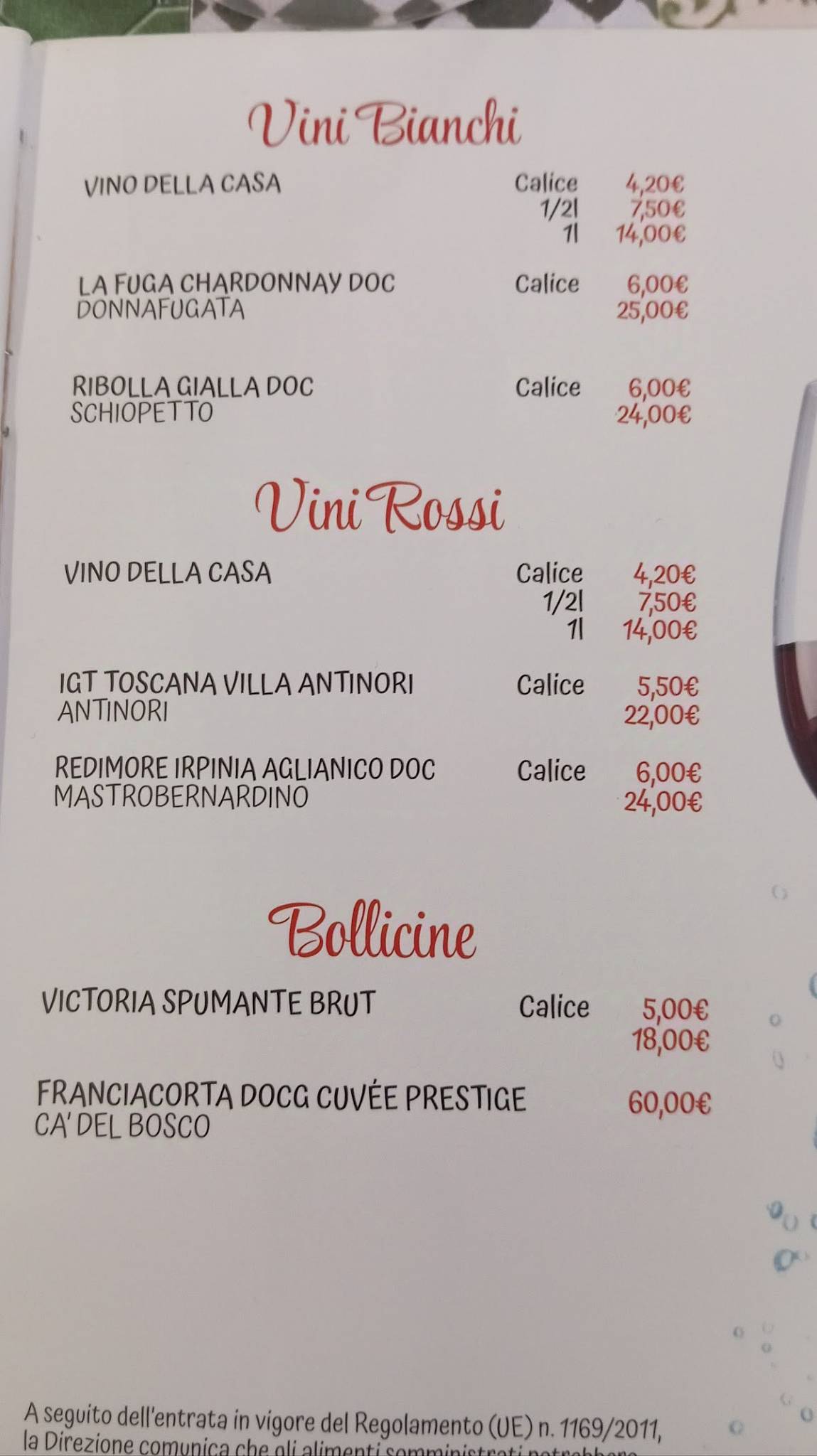 Menu di Assaje 