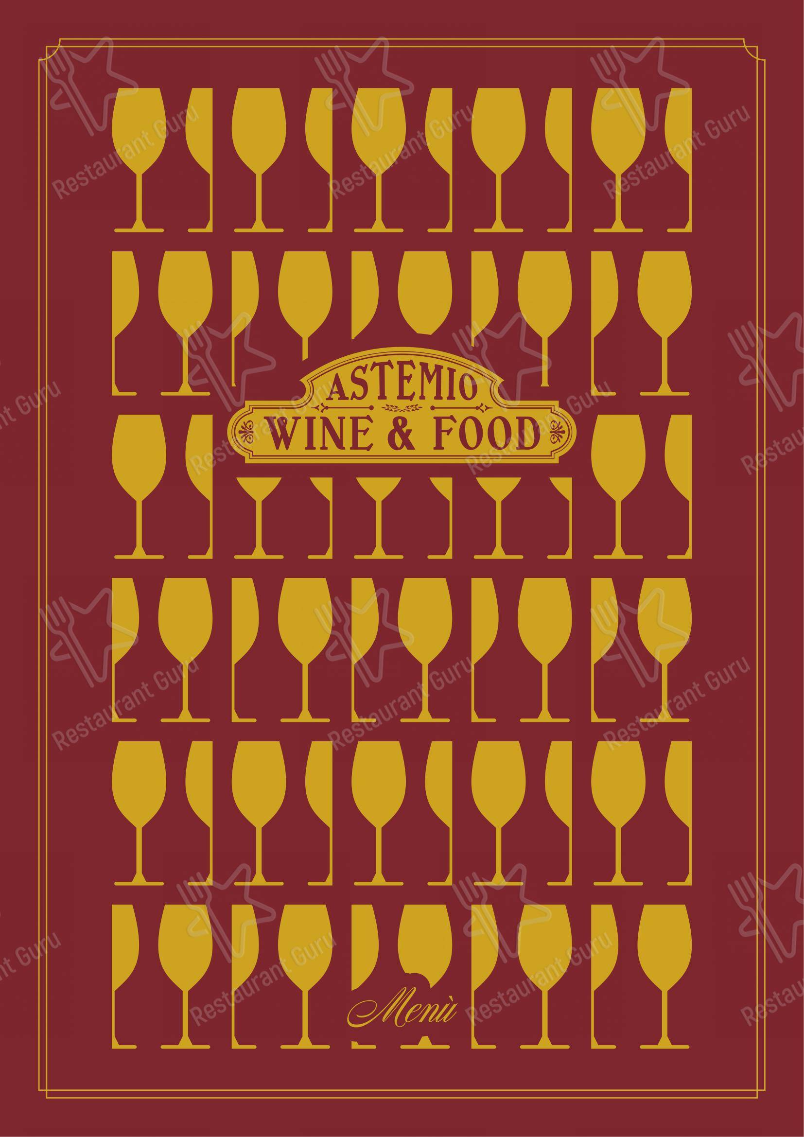 Menu per Astemio in Roma