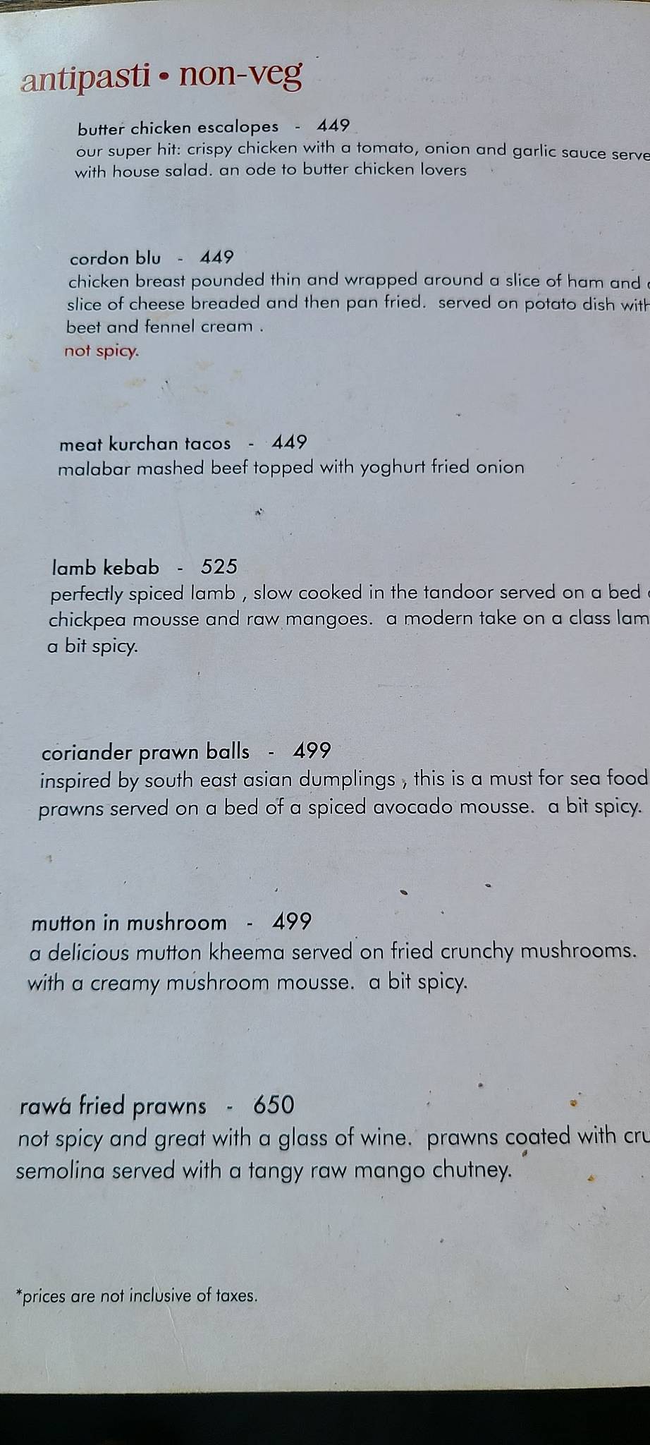 Asvah 24 menu