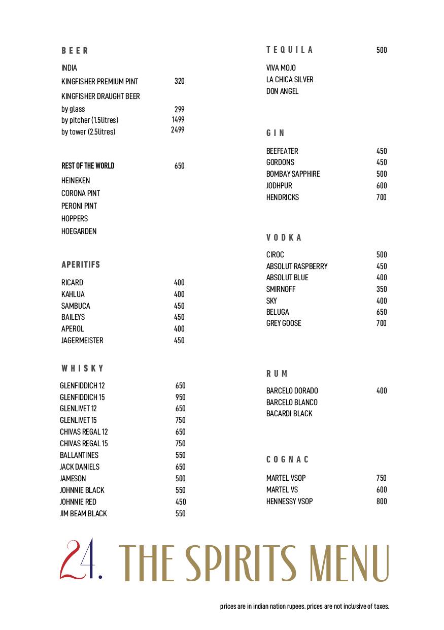 Asvah 24 menu