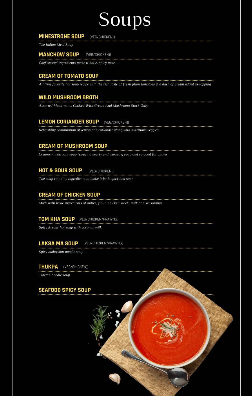 Atmosphere 6 menu